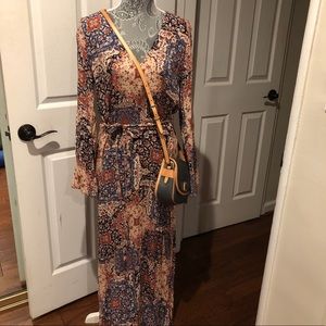 Lulus long multi colored dress